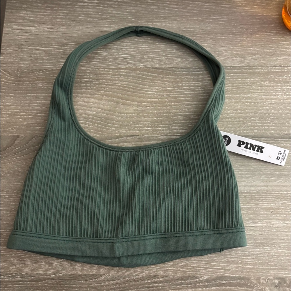 PINK Victoria's Secret Deep Green Top - Picture 3 of 5